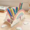 Rainbow Acrylic Kids Desk Organizer