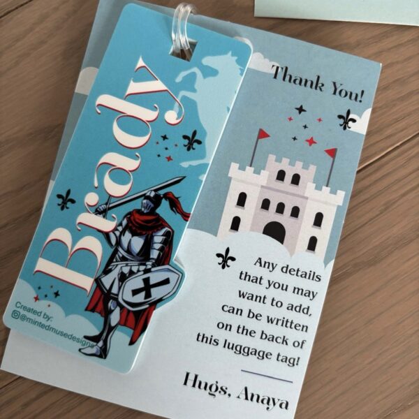 Princess Luggage Tag / Bookmark - Image 3