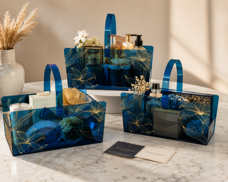 Sapphire Bloom Basket