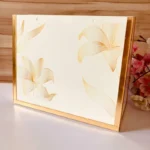 Golden Cross Bag photographed alongside similar acrylic accessories.