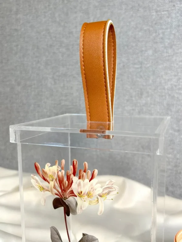 Acrylic Box with Leather Holder – Floral Display - Image 5