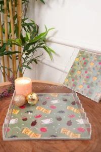 Slide-In Acrylic Scallop Tray