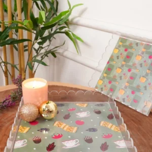 Slide-In Acrylic Scallop Tray